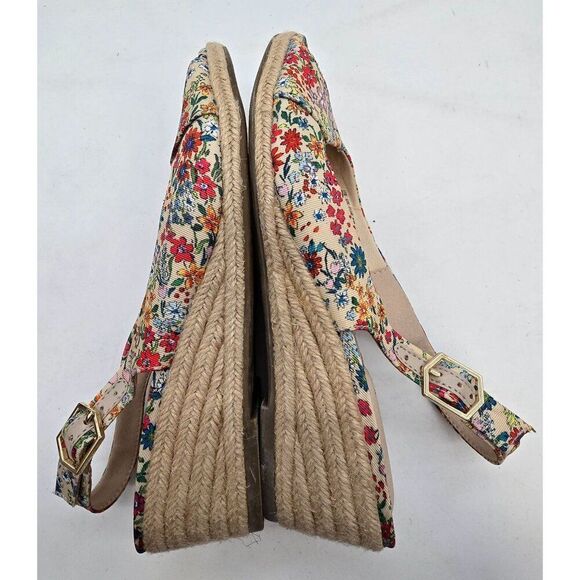 LifeStride Womens Floral Print Wedge Espadrille Sandals With Adjustable Straps & - Picture 7 of 8